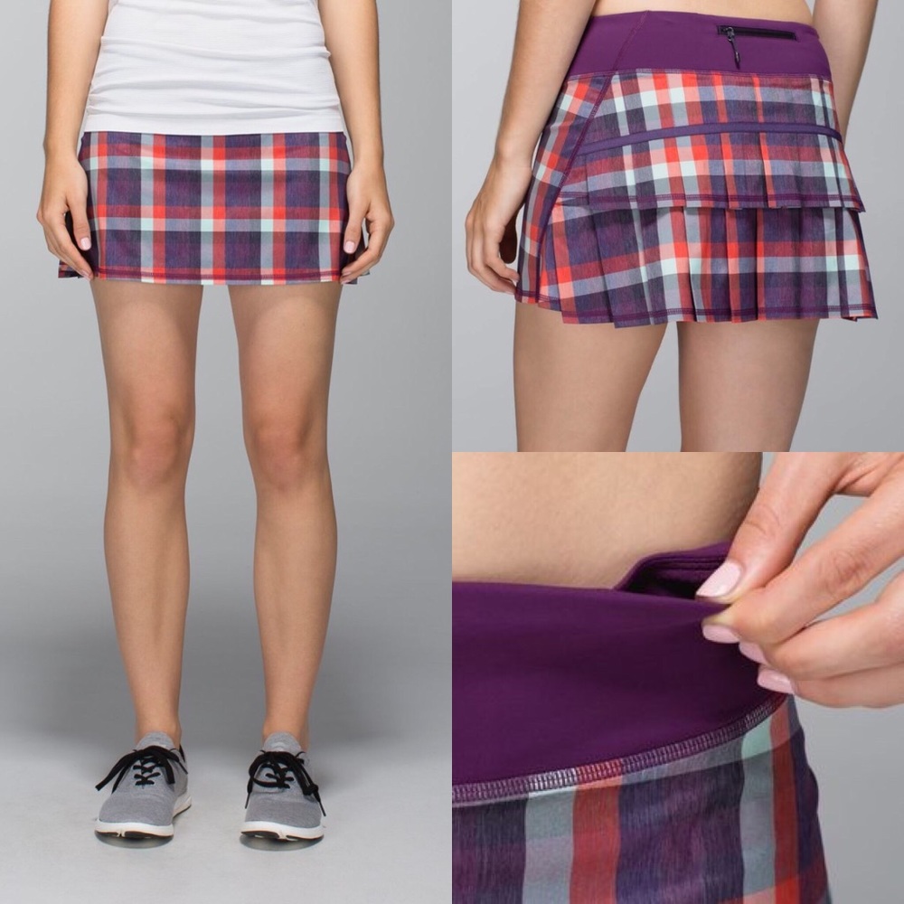 Plaid Lulu Running Skirt